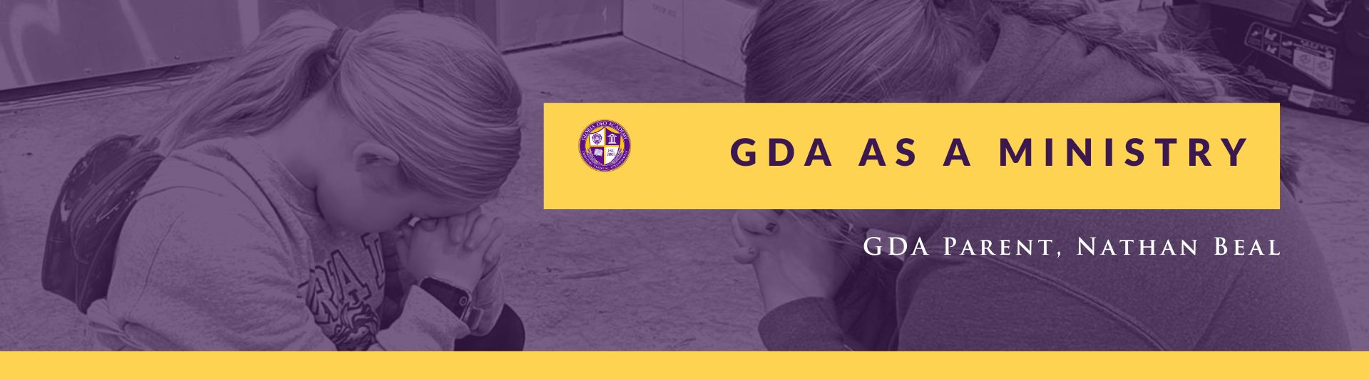 Gloria Deo Academy is a kingdom ministry. We are not a church, but we hope to serve the Church by partnering with parents to bring their children up in the nurture and admonition of the Lord.